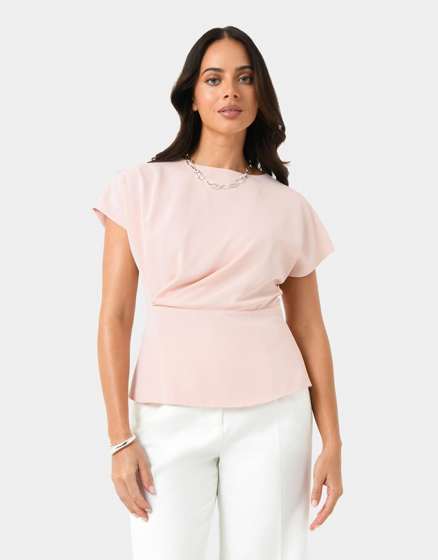 Forcast - Bonnie Gathered Peplum Top