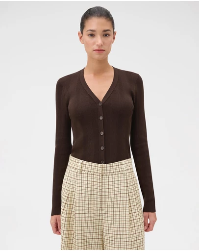 Oroton - Ribbed Cardigan