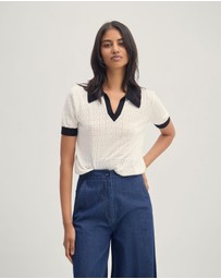 Oxford - Aimee Pointelle Polo