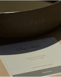 Lilly + Dash - 7L Outdoor Ceramic Dog Water Bowl