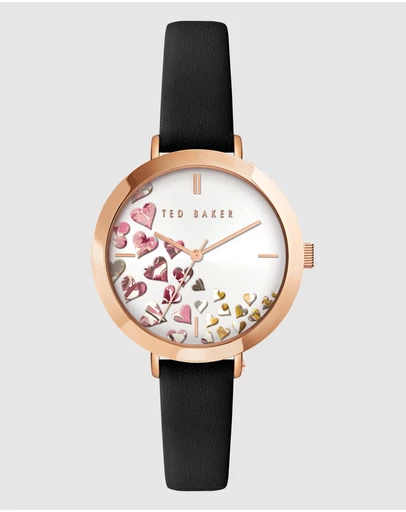 Ted Baker - Ammy Iconic 34mm Black Leather Watch