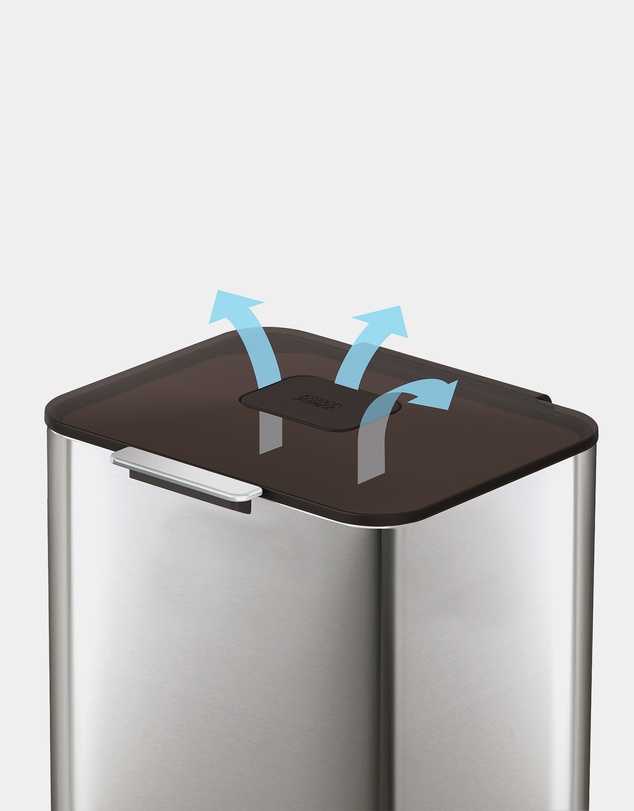 Joseph Joseph - Totem Max 60L Waste Separation & Recycling Unit (Stainless Steel)