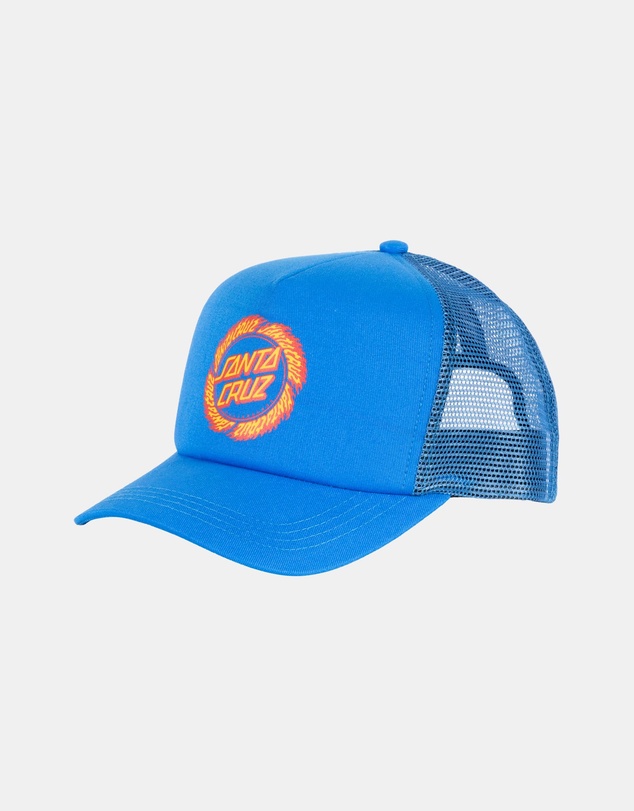 Santa Cruz - Flame Ringed Dot Trucker Cap - Teens