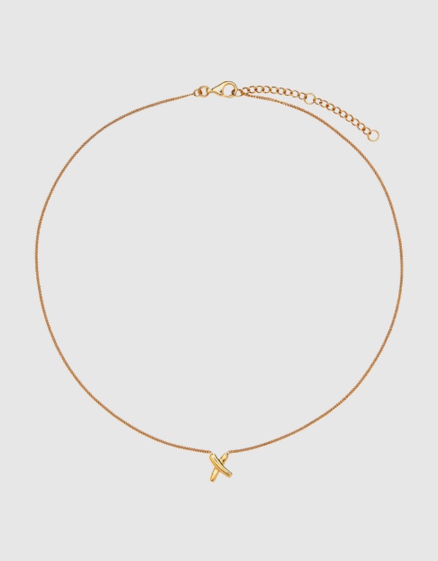 Najo - Bisous Yellow Gold Necklace (45cm+ext)