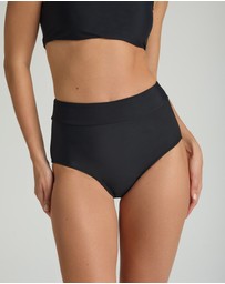 Modibodi - Swimwear Period Hi-Waist Brief Light Absorbency Black 2Pack