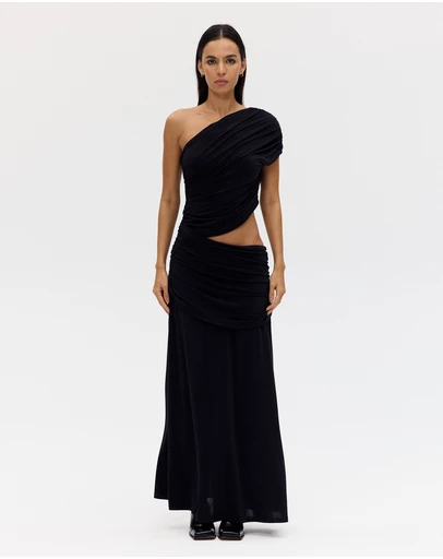 Third Form - Crave Rouched Floor Length Dress