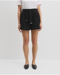 Country Road - Organically Grown Linen Tuck Front Short