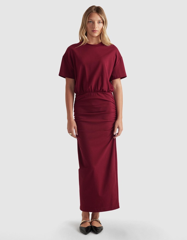 Decjuba - Gabbie Ruched Midi Dress