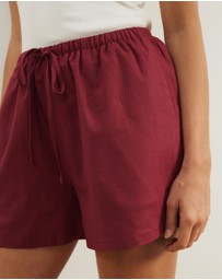 Atmos&Here - Paradise Linen Blend Shorts