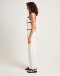 Subtitled - Nori Compact Contrast Knit Top