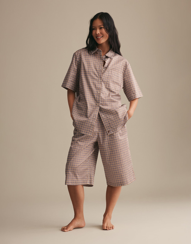 Resting - Soft Woven Cotton Jules Short Sleeve Shirt