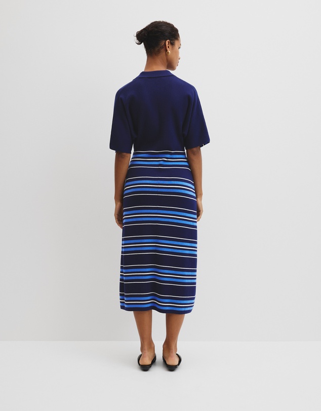 Country Road - Australian Merino Stripe Polo Knit Dress