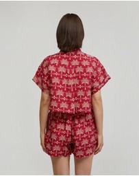 Oxford - Lottie Printed Crop Shirt