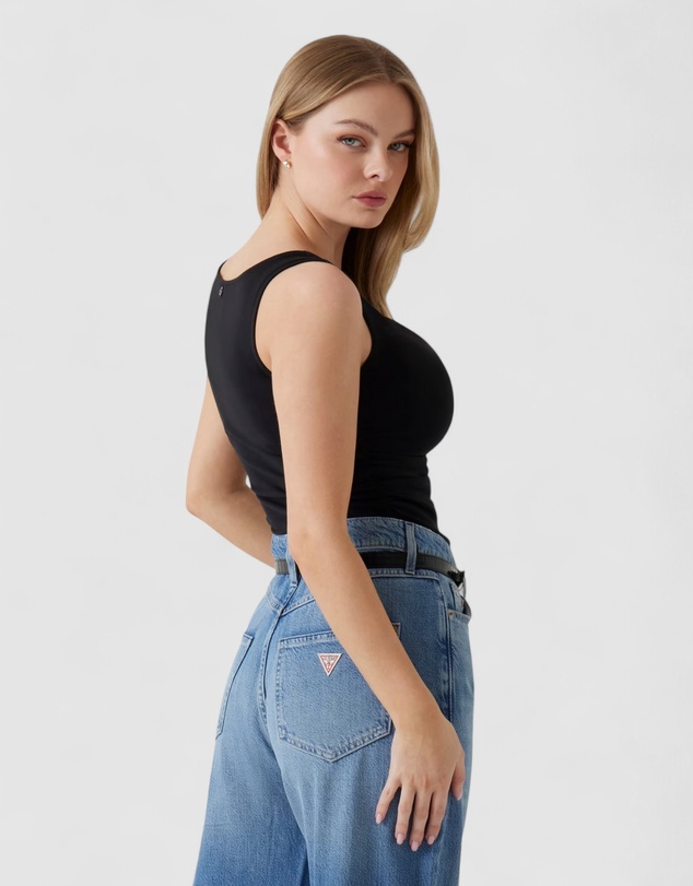 GUESS - Eco Black Cowl Neck Rika Top