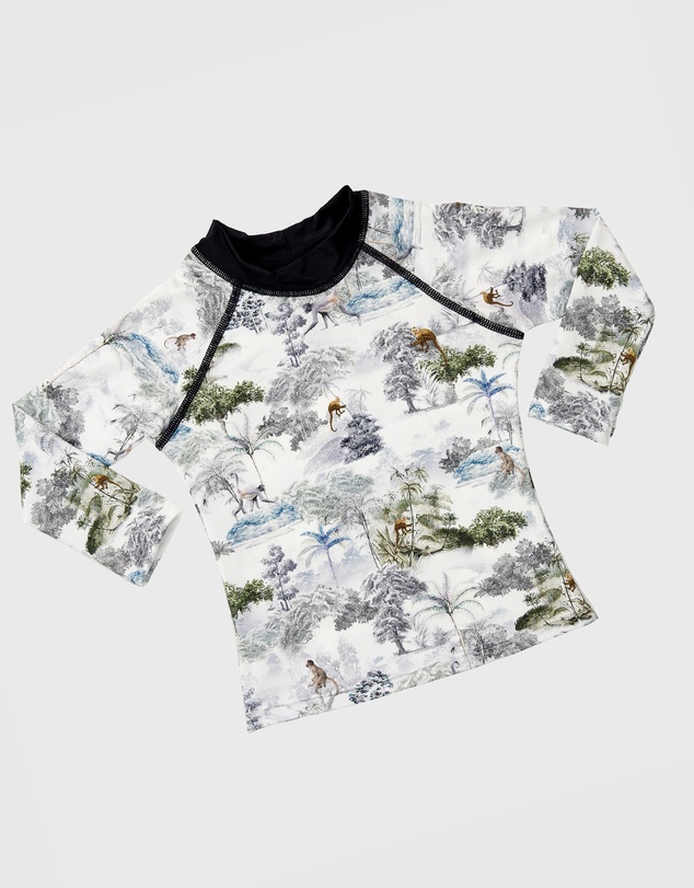 Aqua Blu Kids - Woodland Long Sleeve Rash Vest - Babies