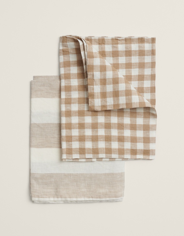 Carlotta + Gee - 100% Linen Tea Towel Set