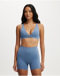 Cotton On Body Active - Ultra Soft Deep Plunge Cross Back Crop