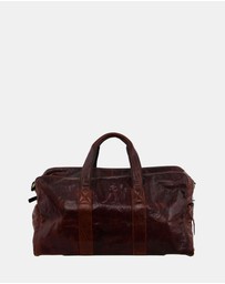 Pierre Cardin - Pierre Cardin Rustic Leather Business/Overnight Bag
