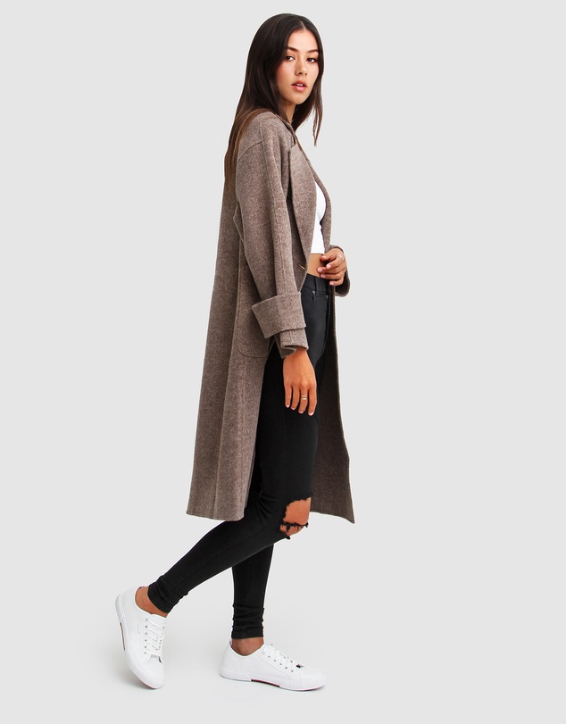 Belle & Bloom - Rumour Has It Oversized Wool Blend Coat