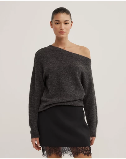 Witchery - Fluffy Asymmetric Knit
