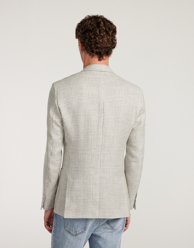Calibre - Wool Linen Check Blazer