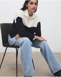 M.N.G - High Neck Sweater With Zip