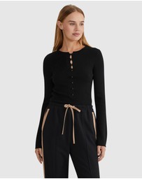 Oxford - Elka Henley Knit Top