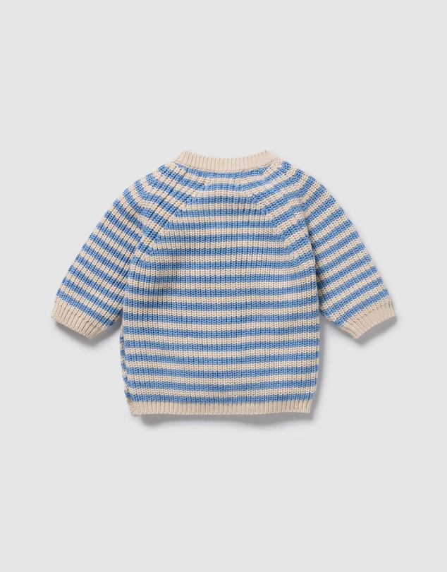 Wilson & Frenchy - Organic Knitted Stripe Kimono Cardigan - Babies