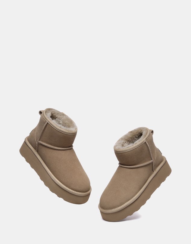 EVERAU - Australian Shepherd Ugg Rommie Platform Cow Suede Upper UGG Boots