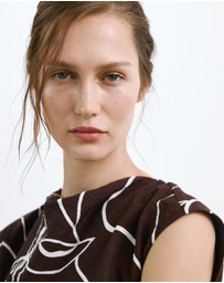 M.N.G - Printed Ruched Dress