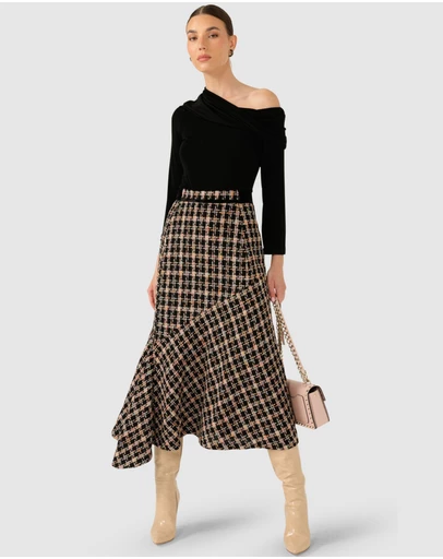 SACHA DRAKE - Onyx Midi Skirt