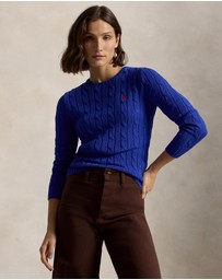 Polo Ralph Lauren - Cable-Knit Cotton Crewneck Sweater - ICONIC EXCLUSIVE