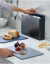 Joseph Joseph - Folio™ 4-piece Large Chopping Board Set with Storage Case (Grey)