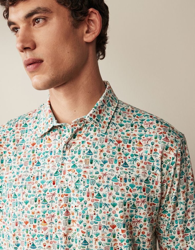 NEXT - Print Polo Shirt