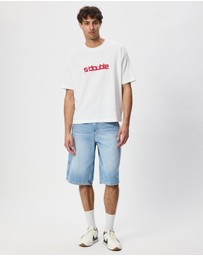 S Double - Block Heavyweight T-Shirt