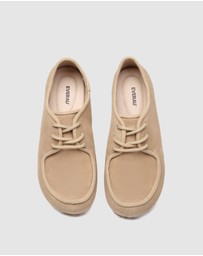 EVERAU - EverAU Ugg Brandon Cow Suede Upper Loafer Oxfords Flats