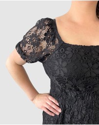 Love Your Wardrobe - Bella Stretch Lace Dress