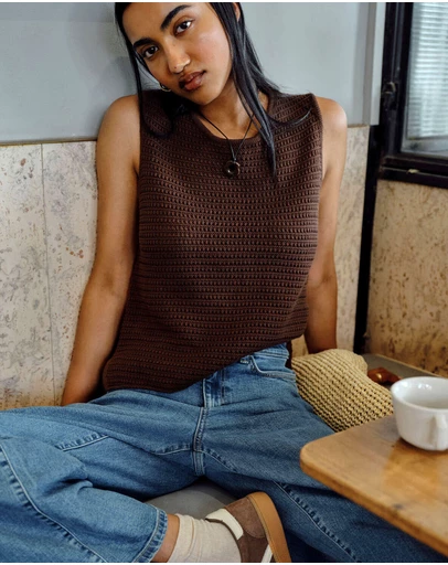 Ceres Life - Margot Mesh Knit Tank