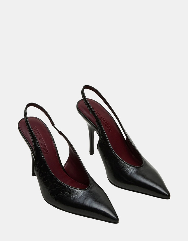 Steve Madden - Andromeda Black Leather Heels