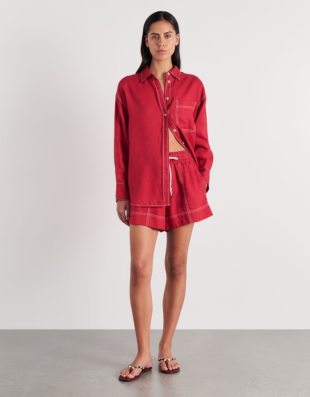 Jag - Gigi Linen Relaxed Shirt - ICONIC EXCLUSIVE