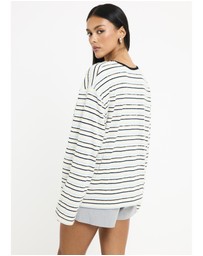Subtitled - Julie Striped Long Sleeves Knit Jumper