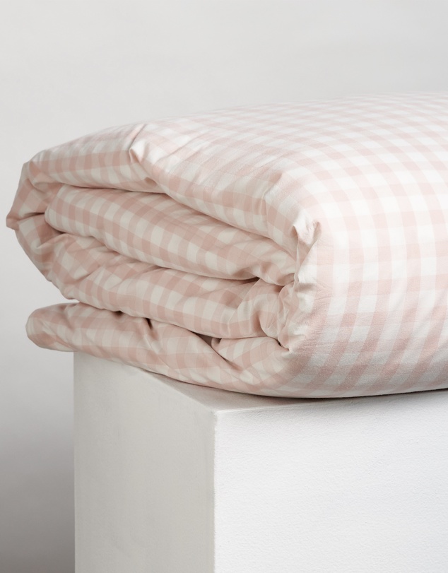 Sheet Society - Leo Washed Cotton Gingham Quilt Cover Set