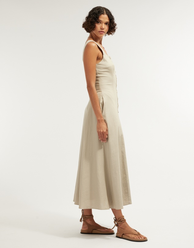 Amelius - Lucie Buttoned Midi Dress