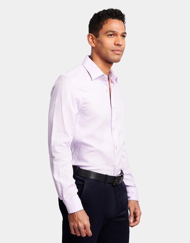 Brooksfield - Tonal Textured Slim Fit Dress Shirt