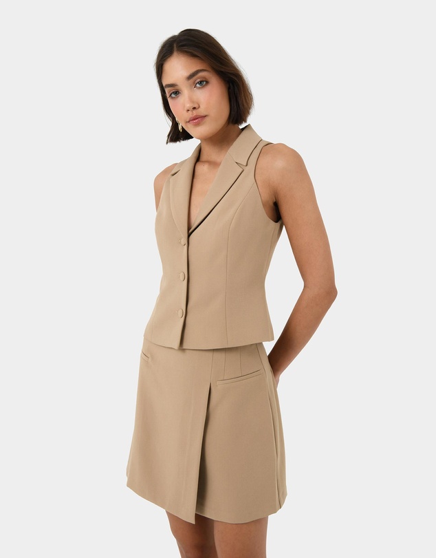 Forcast - Nikki Mini Wrap Skirt
