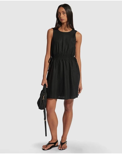 Decjuba - Cali Shirred Waist Mini Dress