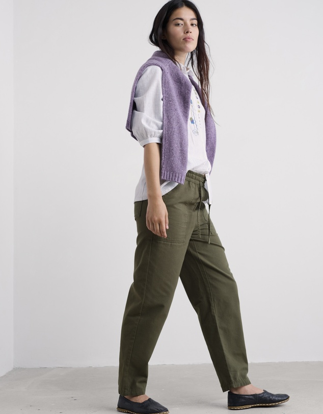 Seasalt - Seasalt Cornwall Green Sholl Tapered Joggers