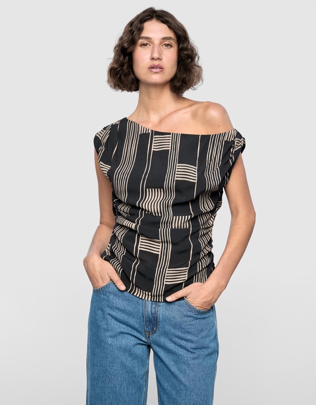 Staple the Label - Marina Asymmetrical Top