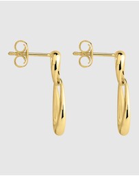 Najo - Vivante Yellow Gold Petite Earrings