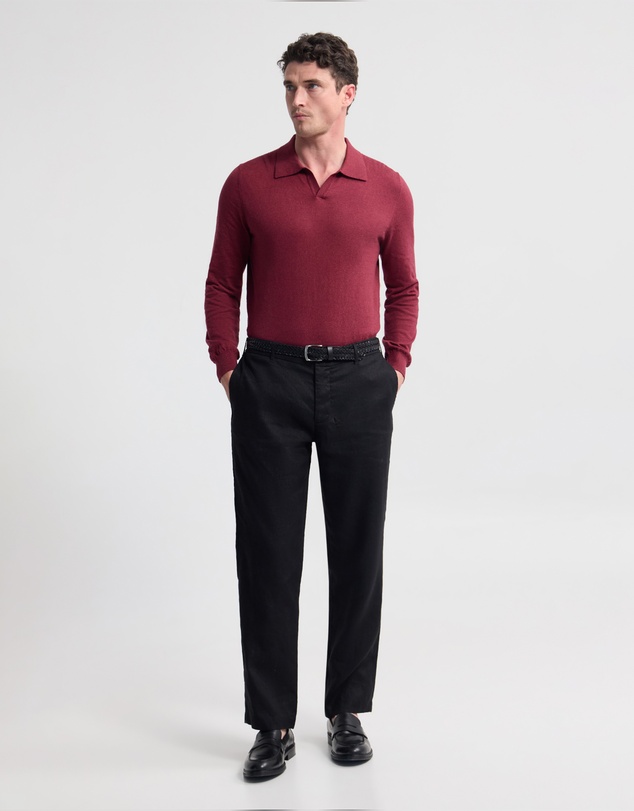 Oxford - Dominic Polo Cashmere Blend Knit